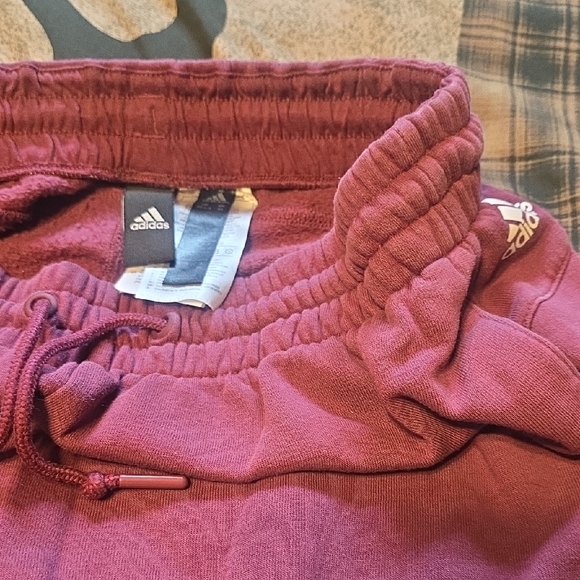 adidas Womens Burgundy Joggers Like Brand New Size Small - Picture 2 of 4